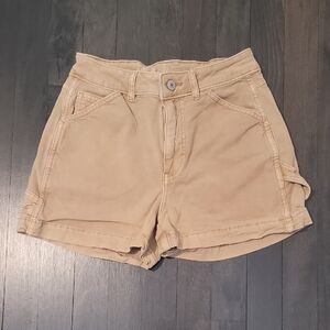 American Eagle Women's Tan Cargo Highest Rise 90s Boyfriend Shorts Size 00